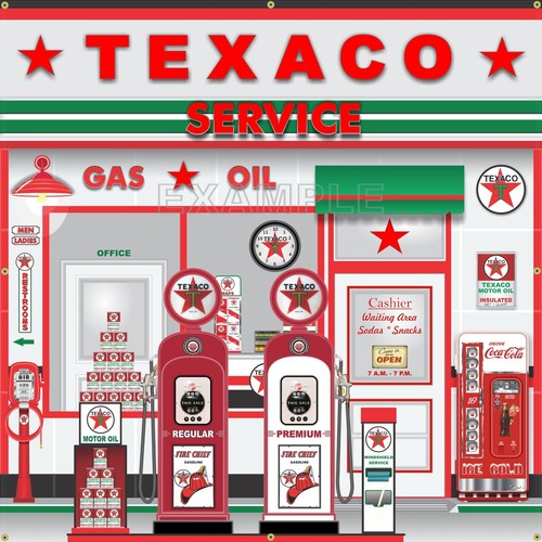 Texaco gas service station - texaco,