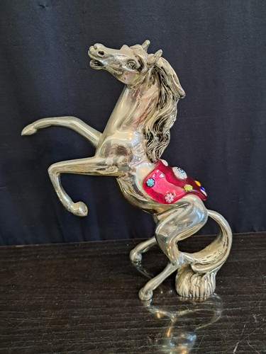 Cavallo argento vetro - e, con
