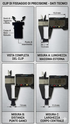 Kit molla gancio clip - n.2,