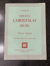 Catalogo musicale vintage WLSM avvento Natale organo corale sacro libro inni