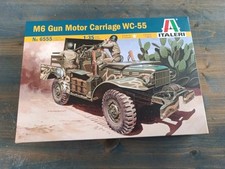 MODELLINO 1:35 ITALERI N 6555 M6 GUN MOTOR CARRIAGE WC-55 PLASTIC KIT 1 FIGUR-Q8