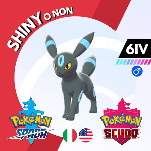 Umbreon shiny non iv - shiny, 6