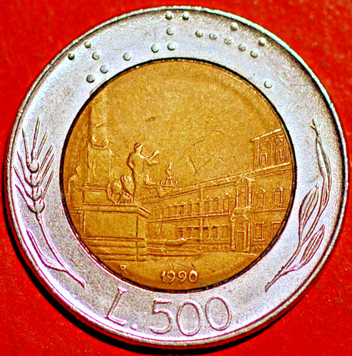 Italy 500 lire 1990 - 1990, km#