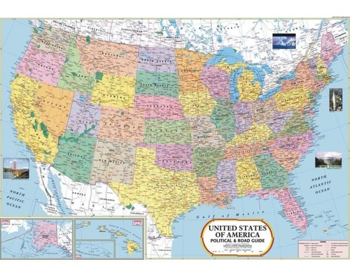 Mappa usa - mappa, stati