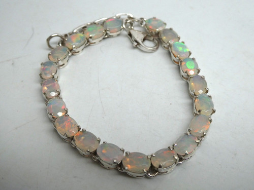 Bracciale tennis opal - opal, argento