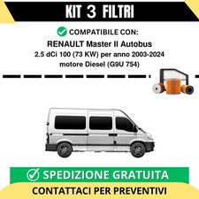 Kit 3 Filtri Tagliando per