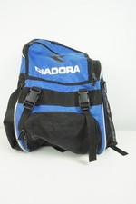 VINTAGE Diadora Zaino Calcio Borsa Rete Tasche Squardra Palestra Blu