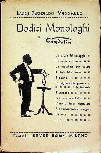 Dodici monologhi gandolin - monologhi, di