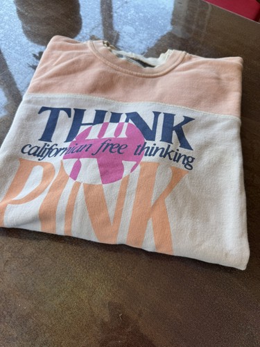 Felpa vintage think pink - think,