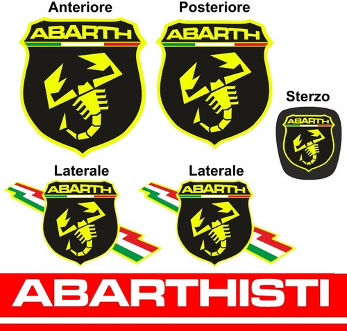 Abarth kit copriloghi adesivi - kit,