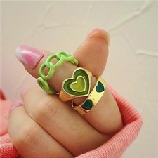 Set Di Anelli Vintage A Cuore