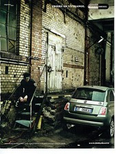Publicité Advertising 058  2009   la Fiat 500 by Diesel