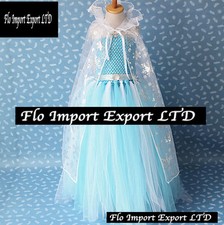 Frozen Vestito Compleanno Carnevale in Tulle Elsa Girl Cosplay Dress Up 789045B