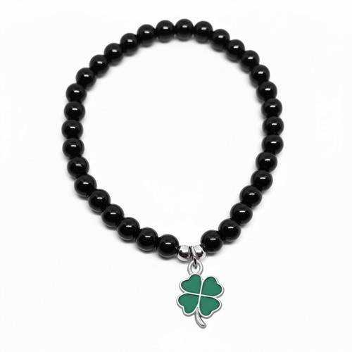 Bracciale con quadrifoglio - bracciale,