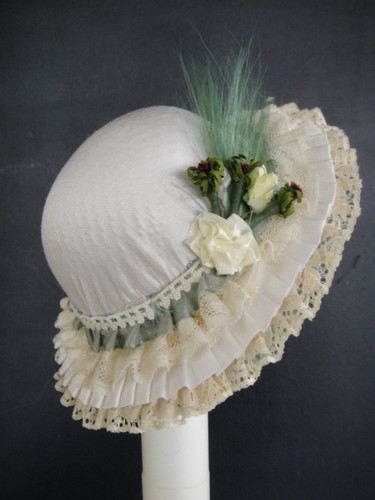 Cappello seta verde per - seta,