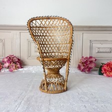 Vintage Peacock Chair Wicker