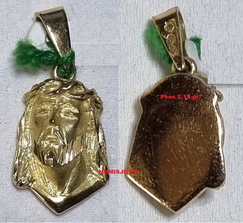 Ciondolo testa cristo oro - cristo,