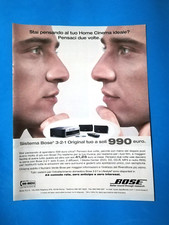 RITAGLIO DI GIORNALE PUBBLICITA' HOME CINEMA BOSE DA COLLEZIONE - (141)