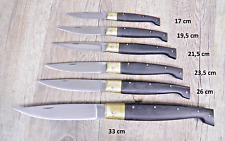 COLTELLO SARDEGNA SARDO ORIGINAL PATTADA MANICO IN RESINA lama dolce al carbonio