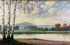 Antica Olio Paesaggio A Canale