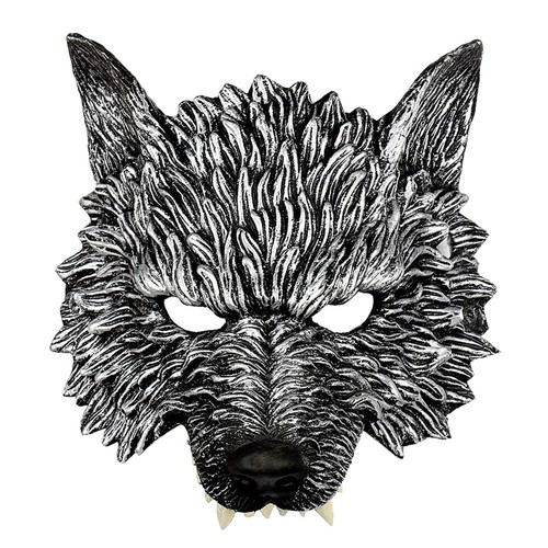Maschera mezza faccia - faccia, lupo
