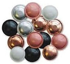 Coprivite Cappellotto Borchia Sigilla Testa Delle Viti D.25Mm 100Pz (Corten)