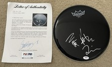 Foo Fighters firmato autografo drumhead Taylor Hawkins Pat Smear Mendel PSA/DNA