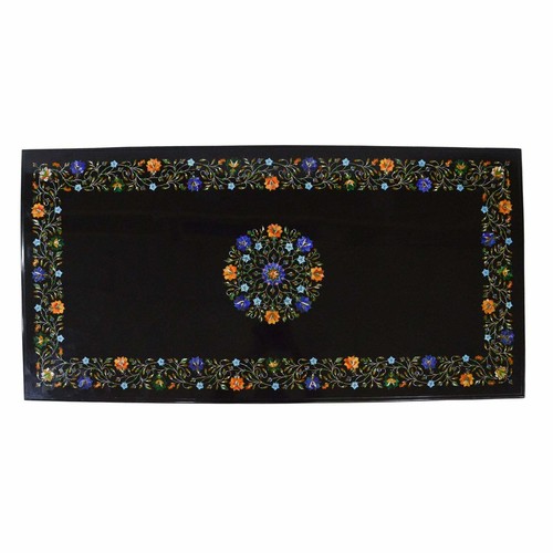 Tavolo marmo nero piano - 3'x2',