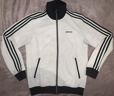 Felpa M Adidas Bianco Nero Vintage