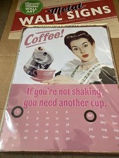 Insegna in latta calendario