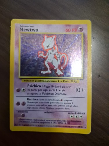 Carta pokemon mewtwo - pokemon, 10/102