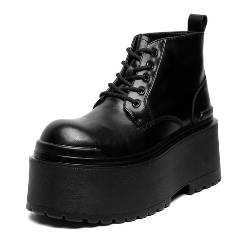 Scarpe uomo moda punk pelle