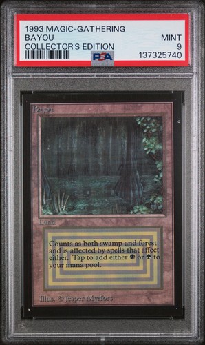 Mtg psa mint bayou - 9,