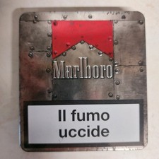 Porta sigarette in metallo vintage Marlboro