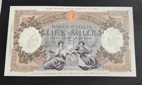 1000 lire africa - lire, orientale