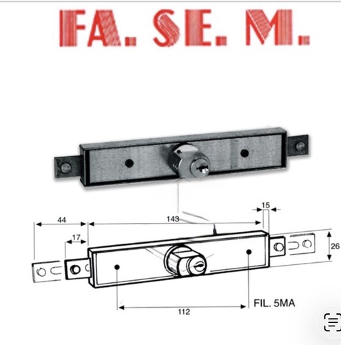 Fasem 105 serratura per - |,