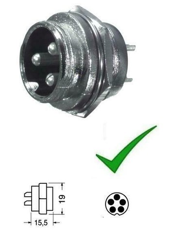Connettore spina microfonica - spina,