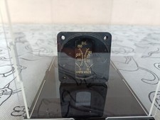 Strumento aereo. Indicatore analogico Volt e Ampere aeroplano militare MB326