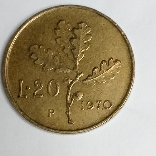 Moneta lire 1970 - con, errore