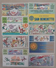 BIGLIETTO LOTTERIA 6 BIGLIETTI CON CARTOLINA PERFETTI