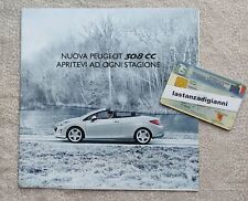 Depliant PEUGEOT 308 CC Auto COUPÉ CABRIOLET Brochure Italia ORIGINALE Coll.Priv