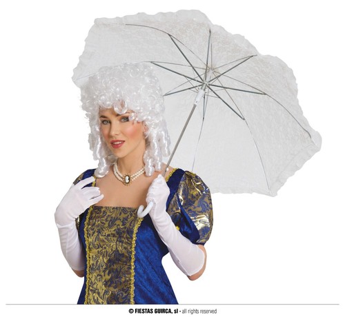 Ombrello pizzo bianco dama - bianco,