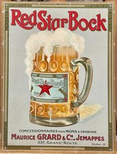 Insegna Red Star Bock Biere