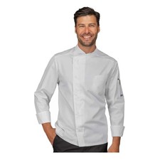 Giacca Cuoco Unisex Bilbao Bianca a Manica Lunga - ISACCO - Pizzaiolo