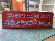 Insegna da banco francobolli americani.