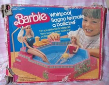 BARBIE BAGNO TERMALE BOLLICINE WHIRPOOL 1983 BUBBLING SPA MATTEL VINTAGE PISCINA