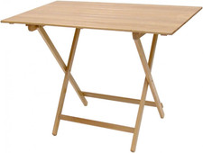 TAVOLO TAVOLINO PIEGHEVOLE BIRRERIA LEGNO NATURALE RICHIUDIBILE 60X80 CM CAMPEGG
