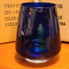 Vaso da fiori blu 5" nuovo da