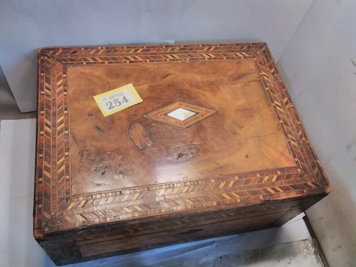 Antica scatola cucire - scatola, da