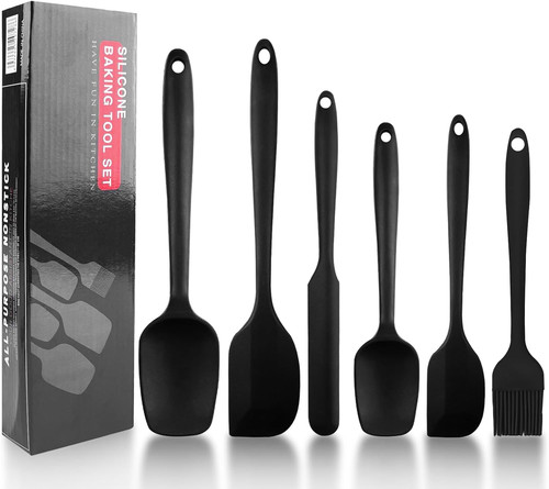 Set spatola silicone nero - silicone,